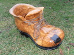 Č.7 Bota květináč, mat. dub, natřeno Xyladecorem plus Xylamon HP 
