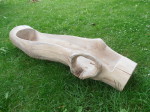 Koryto na květiny. Materiál ořech. Bez nátěru. Délka 130cm. Cena 8.000,-Kč. 