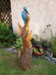 ledňáček č.1, výška 104 cm, materiál javor, cena 10 500,- Kč. Všechny sochy jsou zhotoveny do exteriéru.
